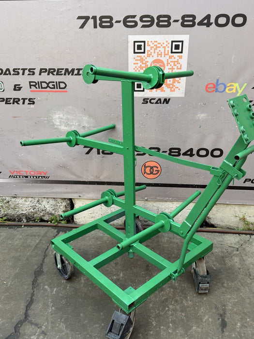 GREENLEE 910 8 SPOOL WIRE DISPENSER ASSEMBLY CART #4