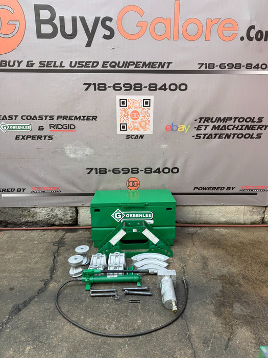 Greenlee 777 1/4 to 4 inch Rigid Hydraulic Pipe Conduit Bender Works Great