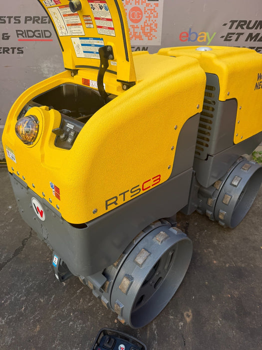 2019 Wacker Neuson RTSC3 Remote-Controlled Trench Roller| Raptor Lined | 400 HRS