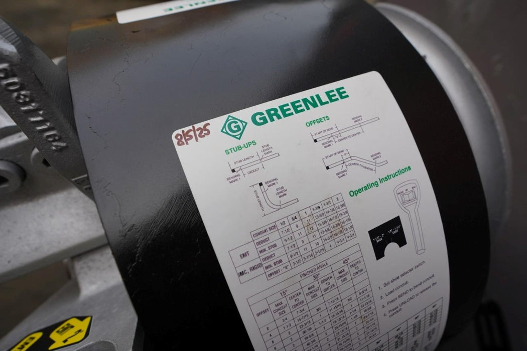 Greenlee 854 Conduit Pipe Bender EMT IMC RIGID 1/2- 2"  Tested Refurbished