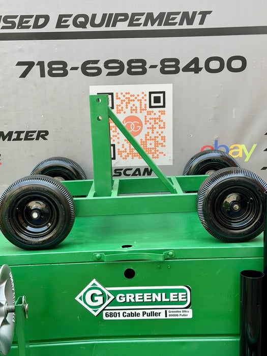 Greenlee 6805 8000 LBS 6800 Ultra Tugger Cable Puller Tugger Set  Excellent✅