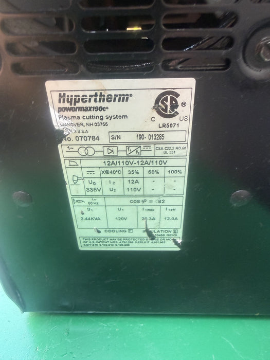 Hypertherm Powermax 190c Plasma Cutter