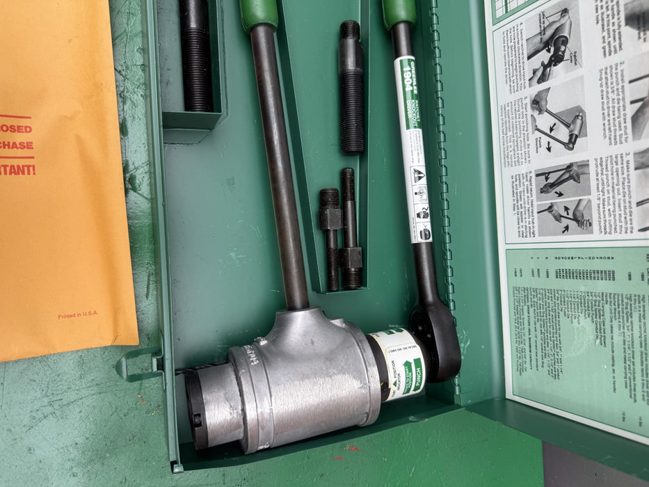 Greenlee 1904 Ratchet Knockout Punch Driver.  Brand New.  #1