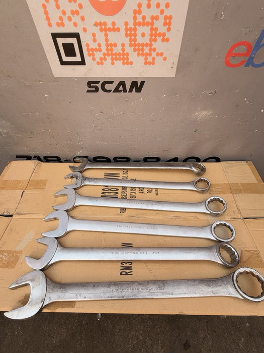 PROTO Professional SAE Combination Wrench Set 6pc  Jumbo Sizes