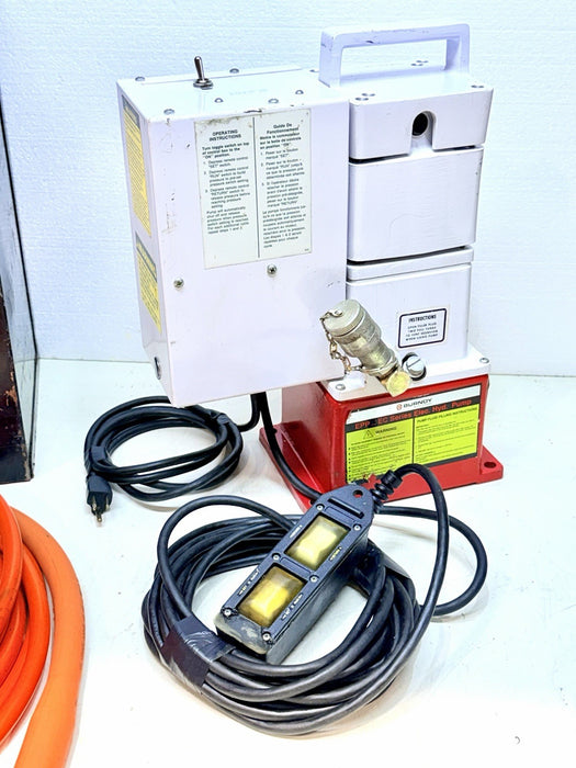 Burndy EPP-10EC Series Hyd Electric Pump 10k psi + Case & Hose Crimper Mint BG10