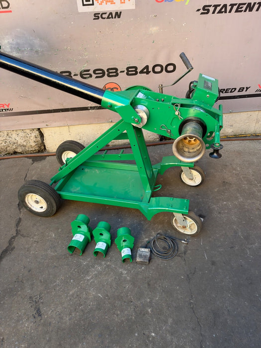 Greenlee UT10 Cable Puller w/ Mobile VersiBoom, 2.5-5" Adapters, 10000lb