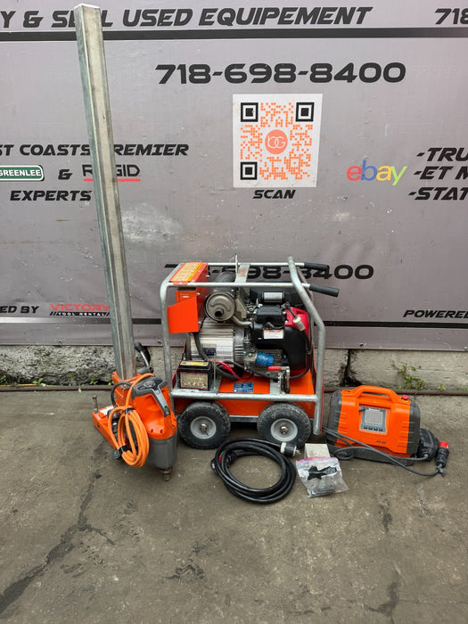 Husqvarna DM 650 Core Drill Set PP65 Power Unit P16 kVA Power Pack NICE SET