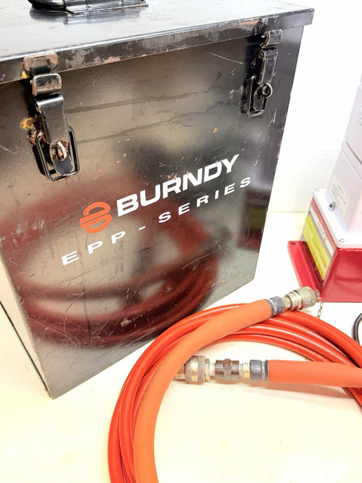 Burndy EPP-10EC Series Hydraulic Electric Pump 10k Psi + Case & Hose Crimper BG7