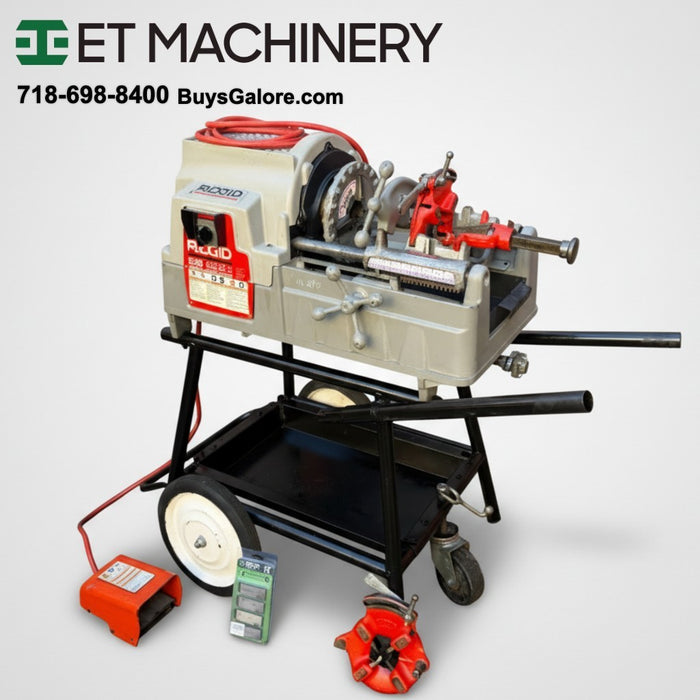 2018  RIDGID 535 V3 Pipe Threading Machine w/ Universal Cart & 811A Dies ET7