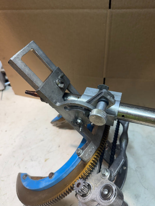 H&M Model #1 Aluminum Pipe Beveling Machine w/ Harris Torch USED 3-8"