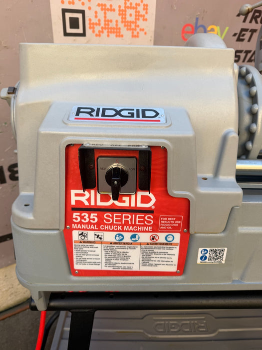 2024  RIDGID 535 V3 Pipe Threading Machine w/ Universal Cart & 811A Dies ET3
