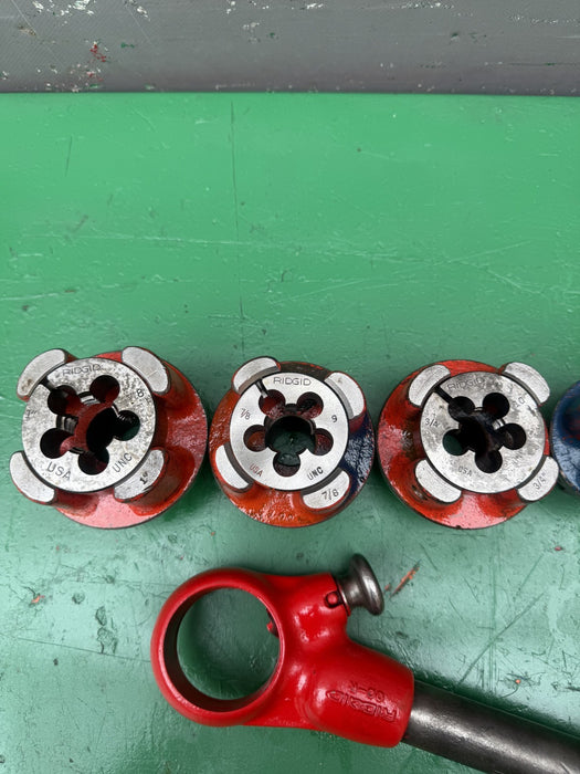 Ridgid 00-RB Bolt Threader Die Heads.  Great Set.  #2