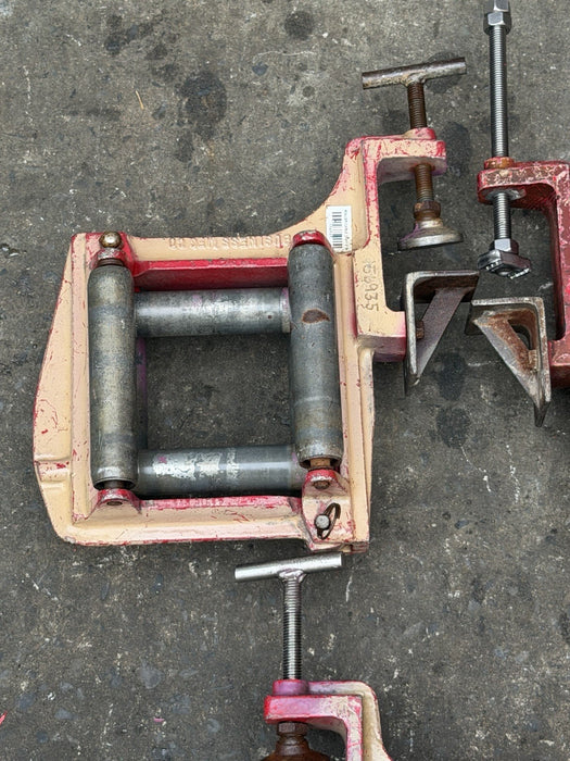 3 Clamp-on Tray Rollers HB1A-6" His Business mfg. 6” 4 Sided Roller Set Of 3