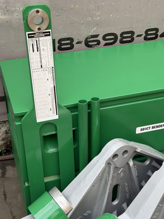 GREENLEE 881CT CAM TRACK Conduit Pipe Bender 2-1/2-4" EMT RIGID IMC, PUMP, TABLE