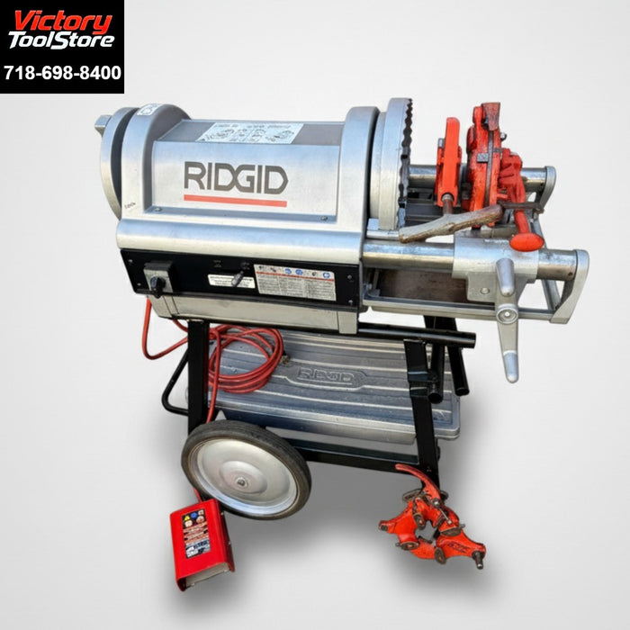 Ridgid 1224 Pipe Threading Machine - Seller Refurbished w/ 2 Dies