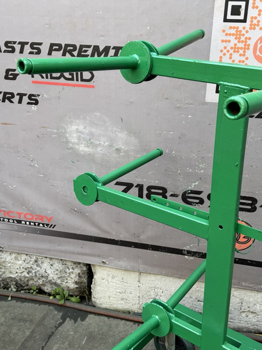 GREENLEE 910 8 SPOOL WIRE DISPENSER ASSEMBLY CART #1