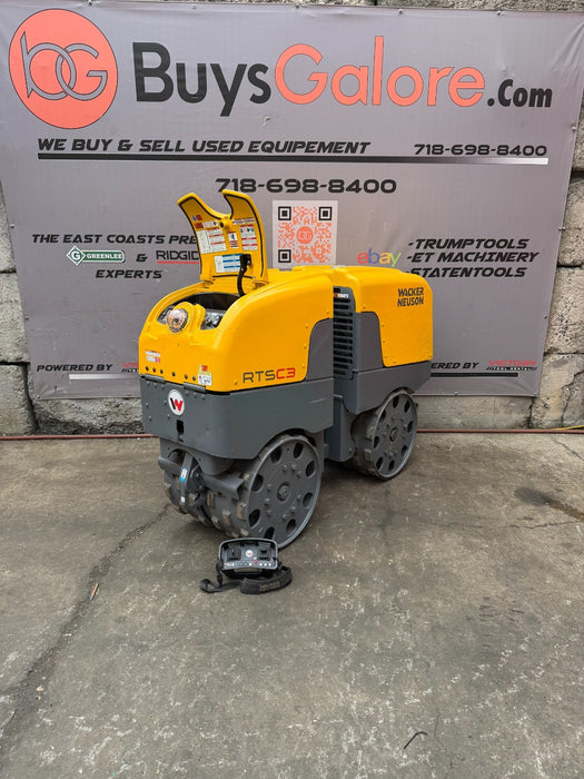 2015 Wacker Neuson RTSC3 Remote Control Trench Compactor Roller 640 Hours VIDEO*