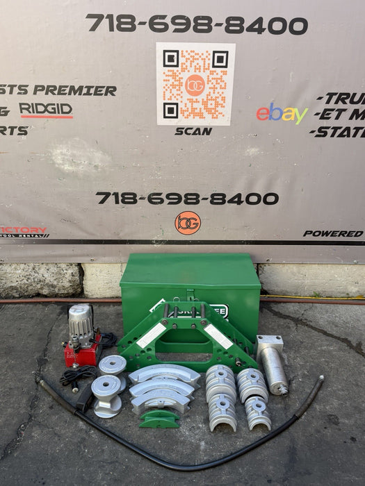 Greenlee 777 1/4 - 4 inch Rigid Hyd. Pipe Conduit Bender With Electric Hyd. Pump