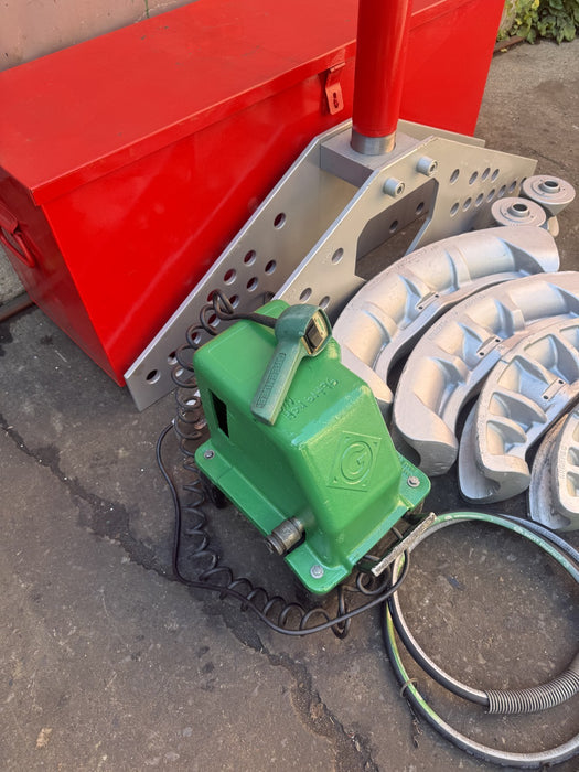 GB ENERPAC 1 1/4 to 4 inch Rigid Hydraulic Pipe Bender.  Greenlee Pump. Nice.