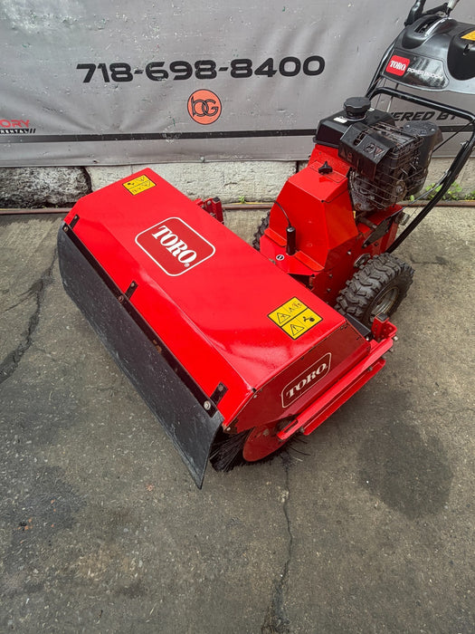 TORO 36" Walk-Behind Rotary Broom Kohler 208cc Power Steering Commercial #5