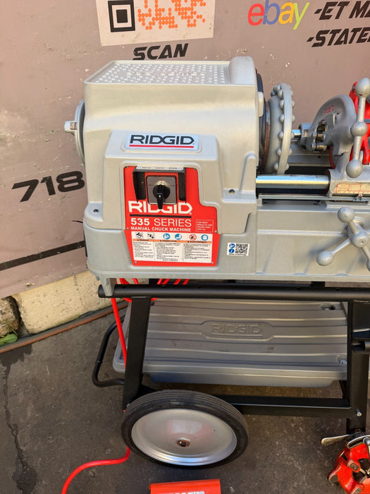 2024  RIDGID 535 V3 Pipe Threading Machine w/ Universal Cart & 811A Dies ET4