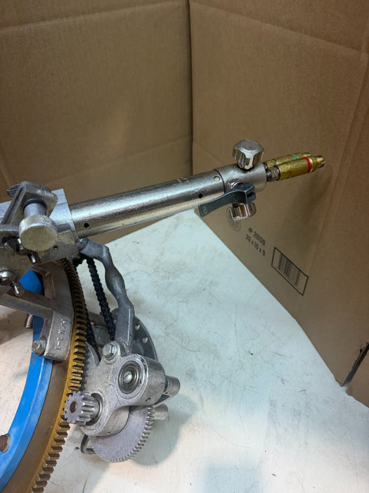H&M Model #1 Aluminum Pipe Beveling Machine w/ Harris Torch USED 3-8"