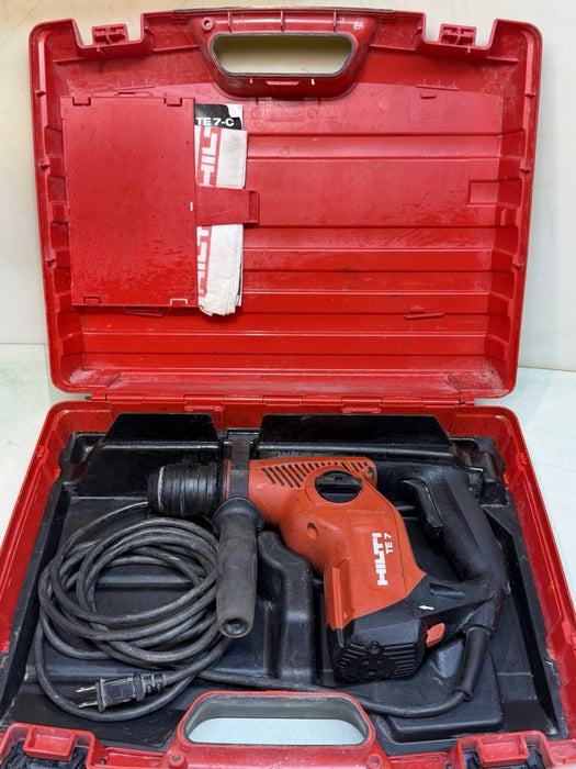 Hilti TE 7 Hammer Drill SDS Rotary Hammer 120V, 6.3A, 60Hz