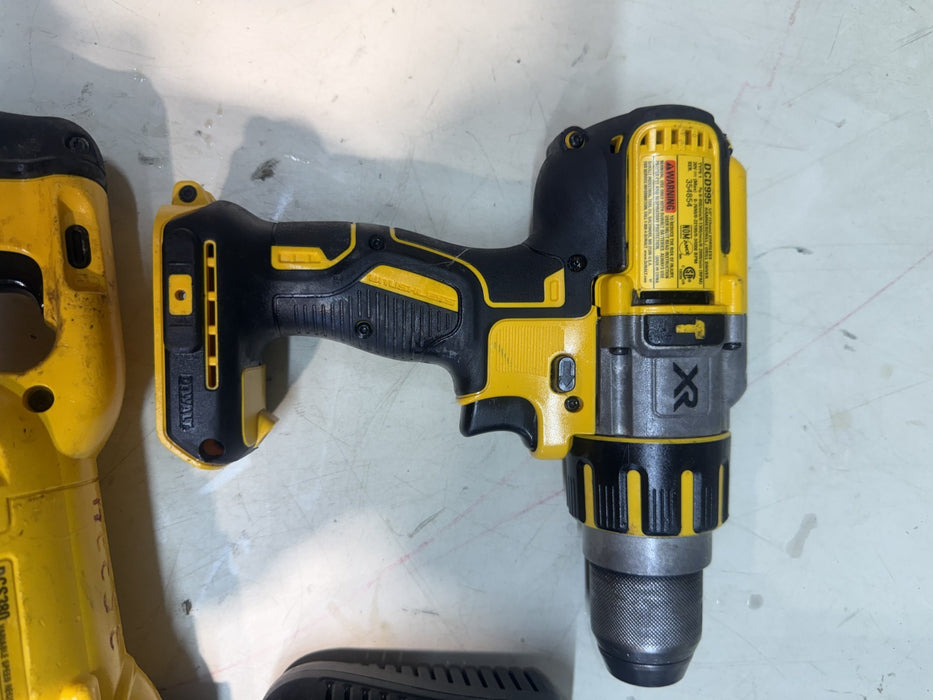 DEWALT DCS380 20V  Cordless Reciprocating Saw, DCD995 Hammer drill, DCB115 Charg