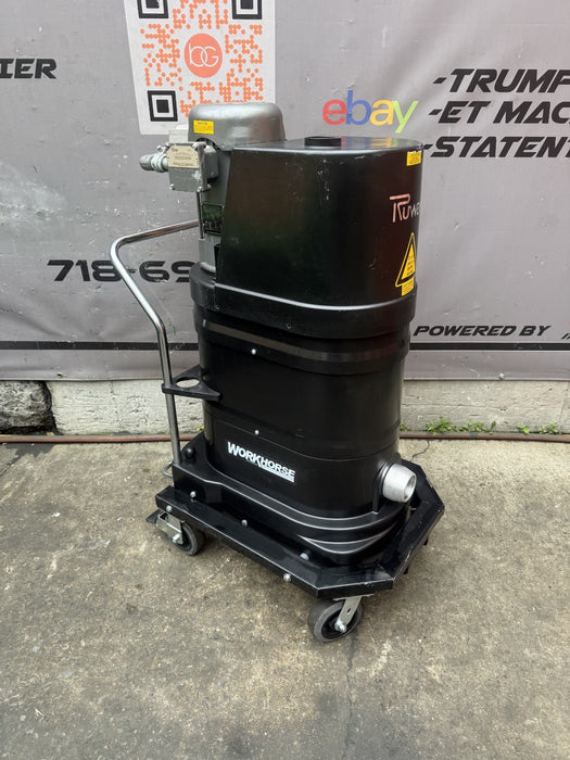 Ruwac DS 1400-EX  Continuous Duty Industrial HEPA Vacuum 5HP.  NEW Condition.
