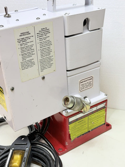 Burndy EPP-10EC Series Hyd Electric Pump 10k psi + Case & Hose Crimper Mint BG12