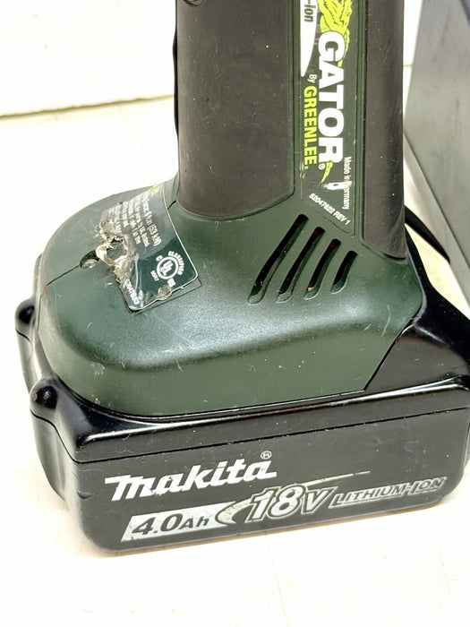 Greenlee Gator  18V  Cordless Cable Crimper, Charger, 4.0 battery