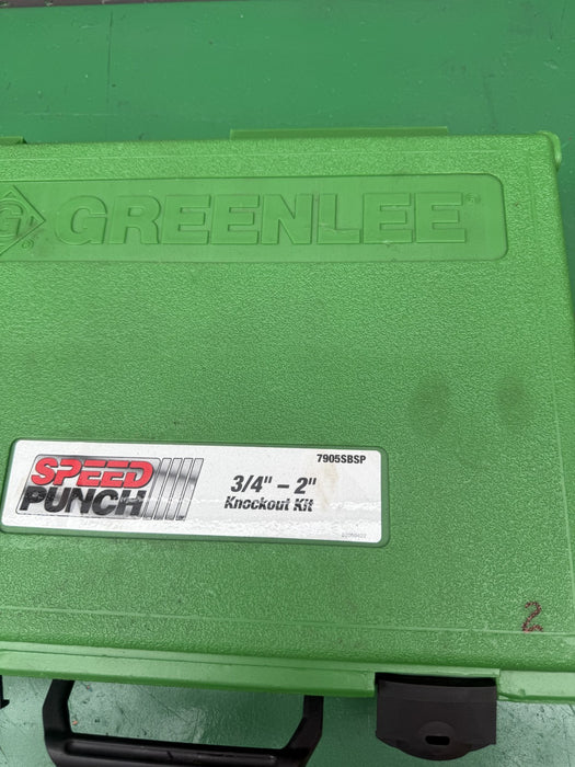 Greenlee 7905SBSP Speed Punch Knockout Kit 3/4 to 2" Brand New  Punches Only #2