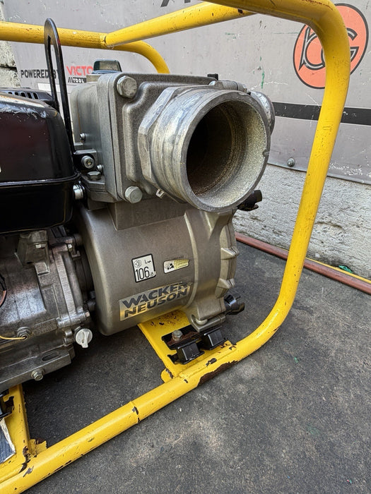 2021 Wacker Neuson PT4A 4" Portable Self-Priming Trash Water Pump Honda