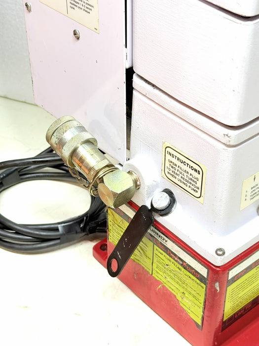 Burndy EPP-10EC Series Hyd Electric Pump 10k psi + Case & Hose Crimper Mint! BG9