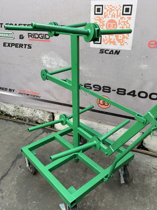 GREENLEE 910 9 SPOOL WIRE DISPENSER ASSEMBLY CART #2