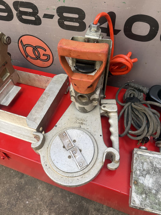 McElroy PIT BULL 14 Fusion Machine.  Iron, Shaver Frame.  Nice Shape.