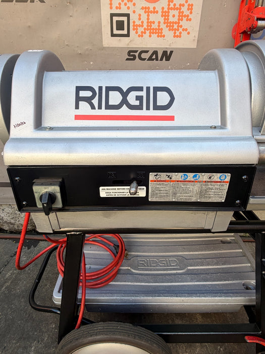 Ridgid 1224 Pipe Threading Machine - Seller Refurbished w/ 2 Dies