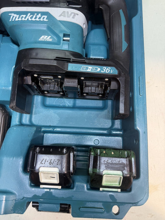 Makita XRH07PTUN 36V 18V X2 LXT Brushless 1‑9/16 in. Advanced AVT Rotary Hammer