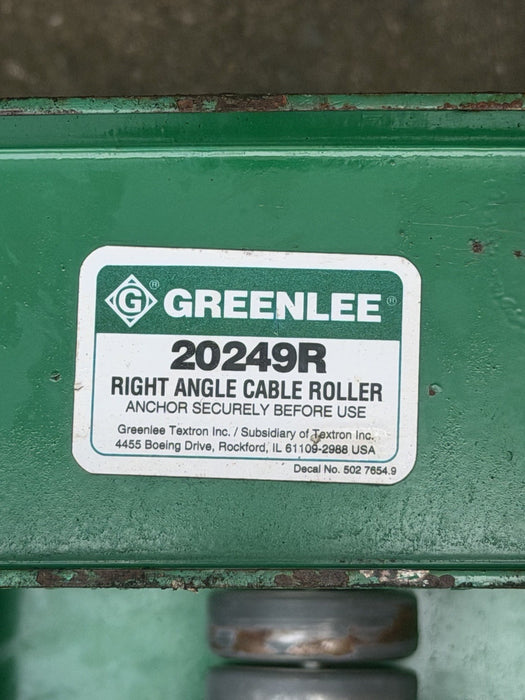 Greenlee 20249R Right Angle Rollers, 24-Inch, Radius 90-Degree Excellent