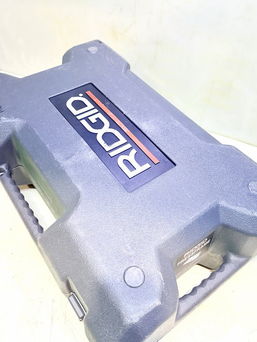 Ridgid RP210 Press Frame Press Tool W/ Battery, 5 Frames, Tool , Case Etc.  NICE