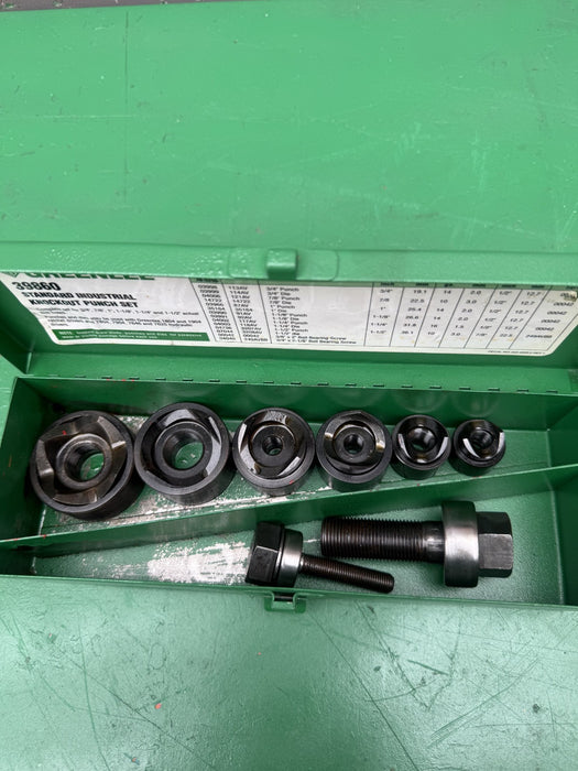Greenlee 39860 Standard Industrial Punch Kit