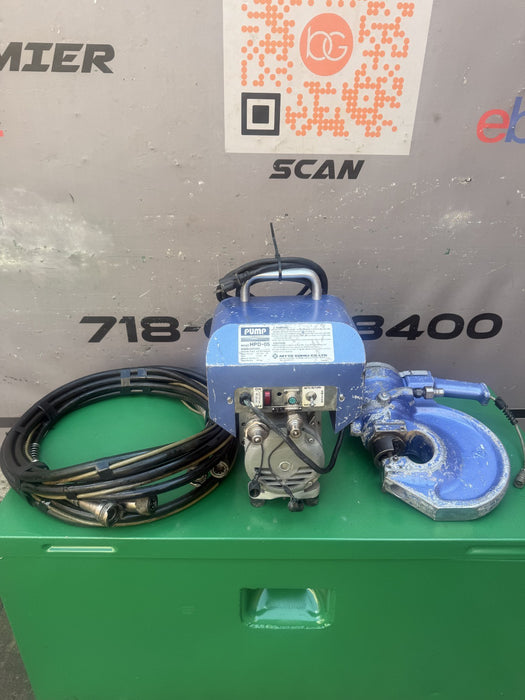 Nitto Kohki HS07-1624 Hydraulic 50 Ton Punch with HPD-05 Pump.  Works Fine.
