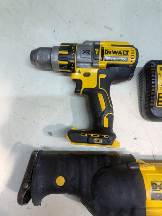 DEWALT DCS380 20V  Cordless Reciprocating Saw, DCD995 Hammer drill, DCB115 Charg