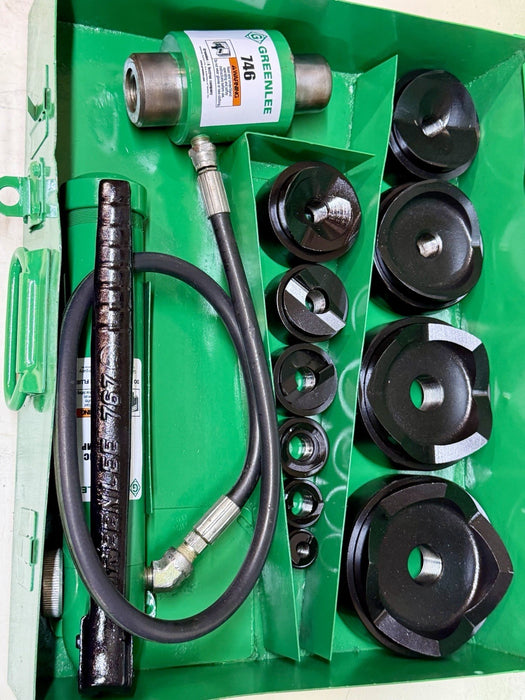 Greenlee 7310SB Slug Buster KO Knockout Punch Set 1/2" - 4" , 767 Pump & Box BG5