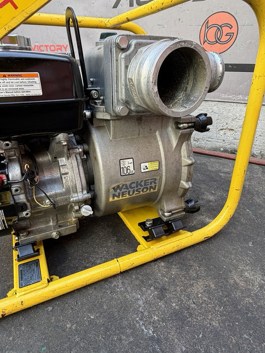 2021 Wacker Neuson PT4A 4" Portable Self-Priming Trash Water Pump Honda