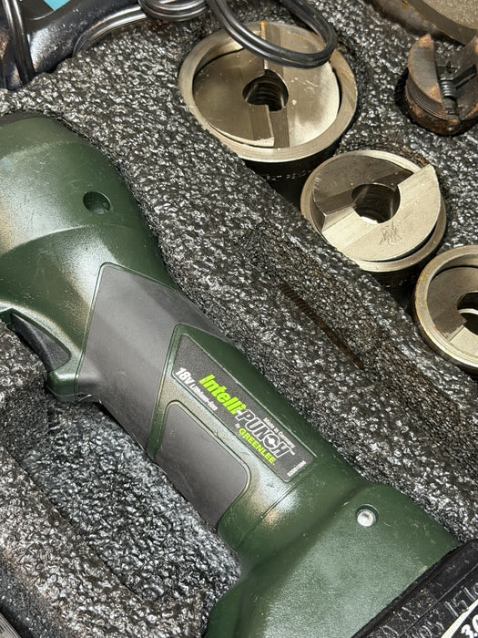 Greenlee LS100X11SS4X Intelli-Punch 11-Ton 18v. Hyd Knockout KO Set SS 1/2-4 #10
