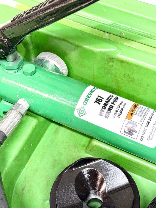 Greenlee 7310SB Slug Buster KO Knockout Punch Set 1/2" - 4" , 767 Pump & Box BG6