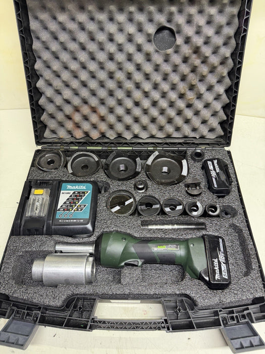 Greenlee LS100X Intelli-Punch 11-Ton Hydraulic Knockout Punch Set 1/2" - 4" #15