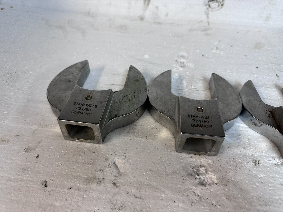 5 Stahlwille  731/80 Open Ended Wrench Shell Tool set 60 , 55, 50, 46, 41mm