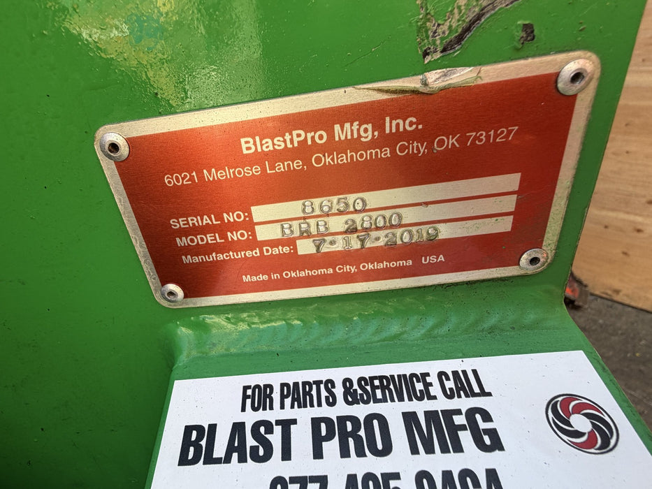 BlastPro BRB-2800 Propane Ride on Floor Scraper Video great condition